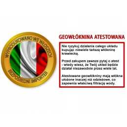 Pes500c sertifikuota geotekstilė, 1 m pločio - 1 linijinis metras