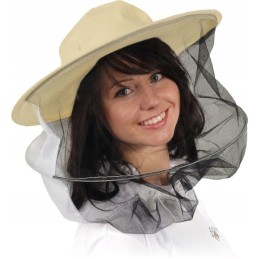 Bičių kepurė su tinkleliu ir viela aplink bičių kepurę r 58 cm galvos apimtis