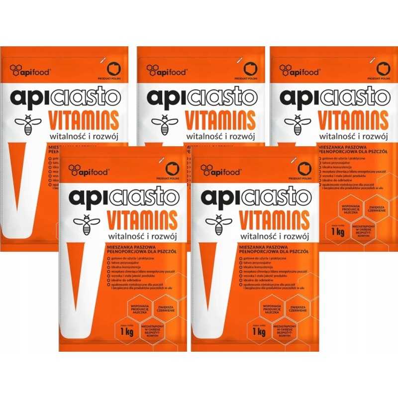 Siūlome puikų maistą bitėms - apicitasto vitaminai 5 kg - labai geras šviežias produktas!