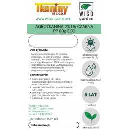 Juoda eco pp UV agrotekstilė 80g/m2 100cm 10mb