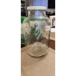 5l stiklinis indelis - su vaisių raštais