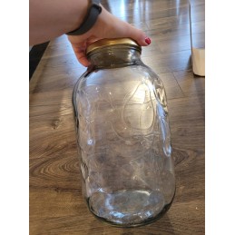 5l stiklinis indelis - su vaisių raštais