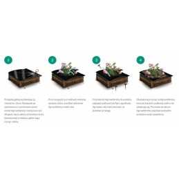 Juodas neaustinis mulčias nuo piktžolių