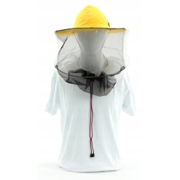 Medvilninė bitininkystės kepurė su tinkleliu gale