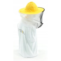 Medvilninė bitininkystės kepurė su tinkleliu gale