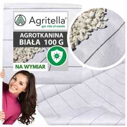 ✨Labai stora balta agrotekstilė akmenims, 1,1 m/metre, 100g agritella premium