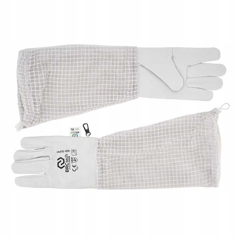 Bitininkystės pirštinės - odinės + ventiliacinės - brctech s