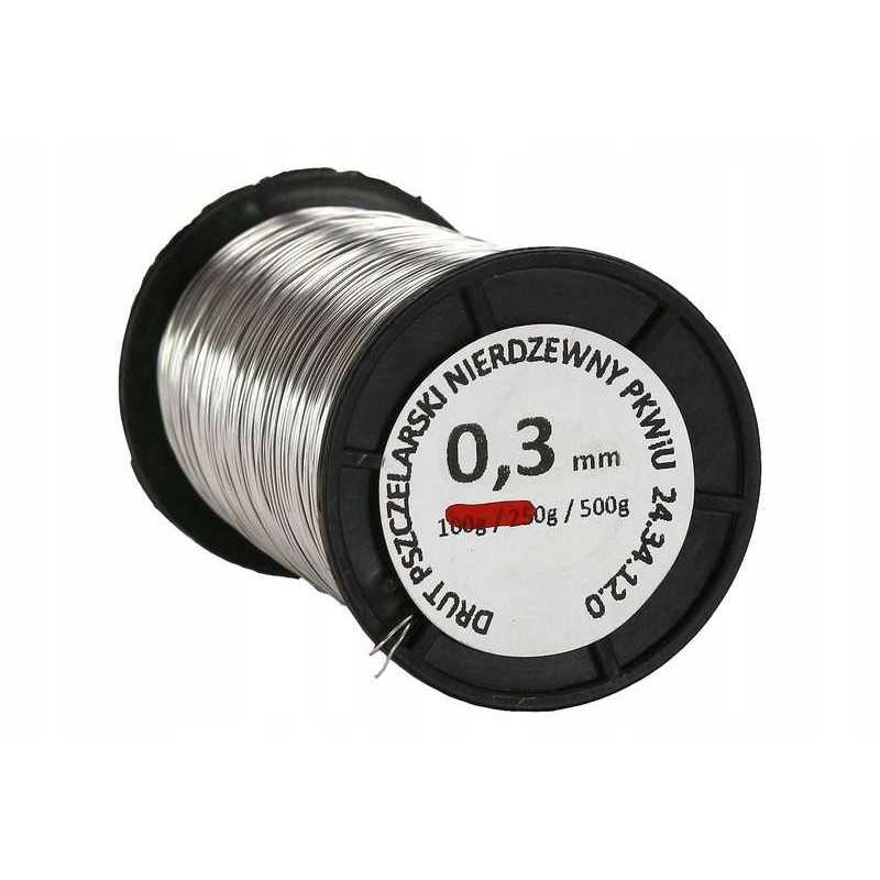 Bitininkystės viela nerūdijantis plienas 0 3 mm 500 g