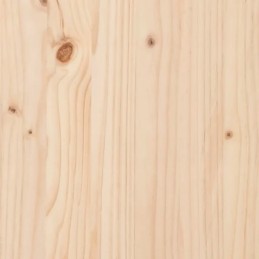 Planter with shelf, 54x54x81 cm, solid pine wood