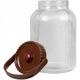 Stiklinis indas marinavimo fermentacijai, 5l, vynui, marinavimo produktams