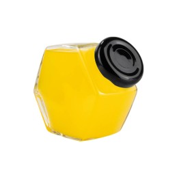 12x šešiakampis dekoratyvinis indelis 100ml uogienės prieskonių