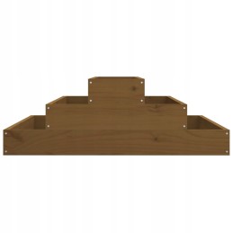 Vidaxl Planter Honey Brown 80x80x27 cm Solid Pine Wood
