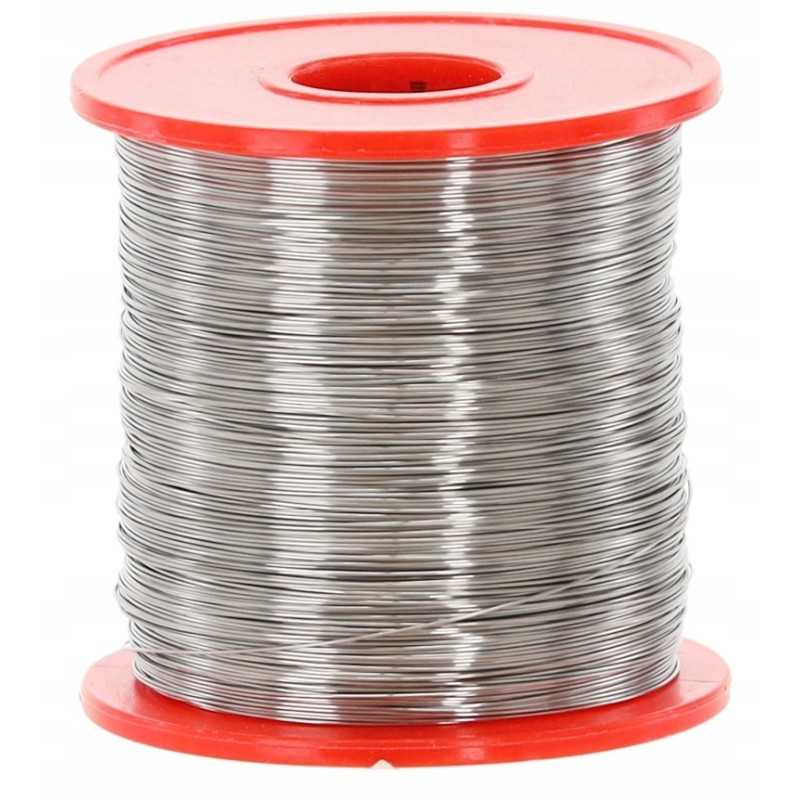 Nerūdijančio plieno bitininkystės viela 0,4/500 gramų laidų apvijų rėmams