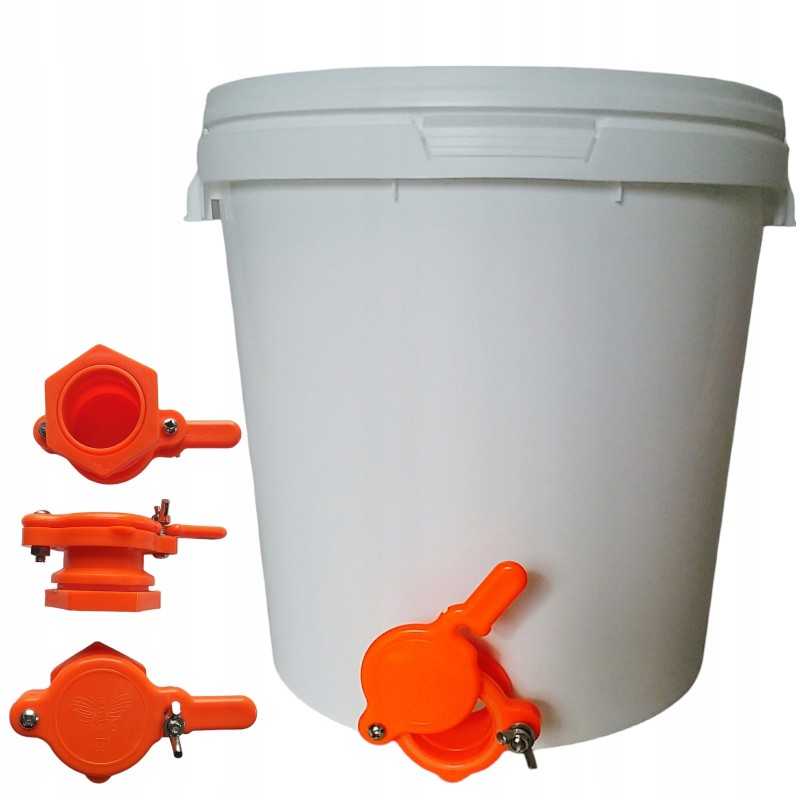 Sertifikuota talpa su vožtuvu medui, 33 litrai