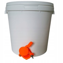 Sertifikuota talpa su vožtuvu medui, 33 litrai