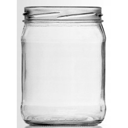 Stiklainis 0,5l 520ml, 20vnt su dangteliu