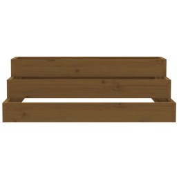 Vidaxl lillepott meepruun 80x80x27 cm männi täispuidust