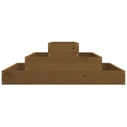 Vidaxl puķu pods medus brūns 80x80x27 cm priedes masīvkoks
