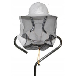 Lininė bitininkystės kepurė tinkleline nugara