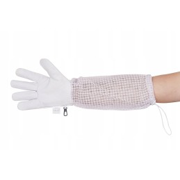 Bitininkystės pirštinės odinės tinklelio r xl baltos