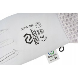 Bitininkystės pirštinės odinės tinklelio r xl baltos