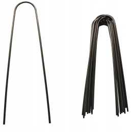 Metaliniai smeigtukai įvairių tipų agrotekstilei, agrotekstilei ir geotekstilei tvirtinti prie žemės, taip pat smeigtukai kurmių