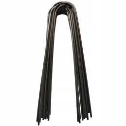 Metaliniai smeigtukai įvairių tipų agrotekstilei, agrotekstilei ir geotekstilei tvirtinti prie žemės, taip pat smeigtukai kurmių