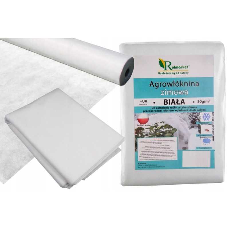✨ Lenkiška žieminė agrotekstilė, balta, 1,1x10m, 50g