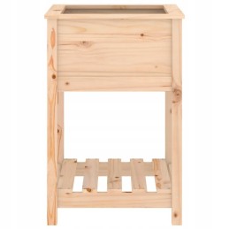 Vidaxl Planter with Shelf 54x54x81 cm Solid Pine Wood