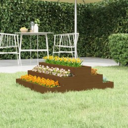 Lillepoti meepruun 80x80x27 cm täispuidust kaste