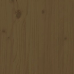 Honey brown flowerpot 80x80x27 cm solid wood sos