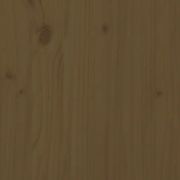 Honey brown flowerpot 80x80x27 cm solid wood sos