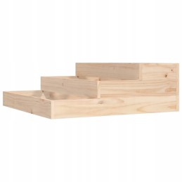 Vidaxl puķupods 78x78x27 cm priedes masīvkoka