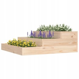 Vidaxl puķupods 78x78x27 cm priedes masīvkoka