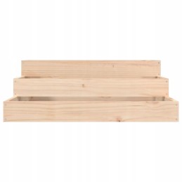 Vidaxl puķupods 78x78x27 cm priedes masīvkoka