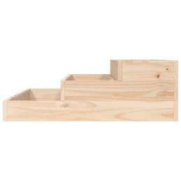 Vidaxl puķupods 78x78x27 cm priedes masīvkoka