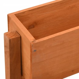 Folding garden pot, orange, 60x14x75 cm, fir