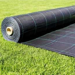 Aukštos kokybės agrarinis audinys, 105 cm pločio, su UV filtru ir sveria 100 g/m2 metų metus