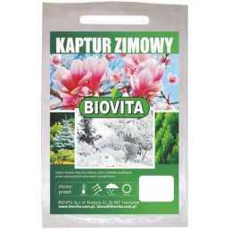 Trikampis žieminis gobtuvas, surištas su biovita print 80/120cm