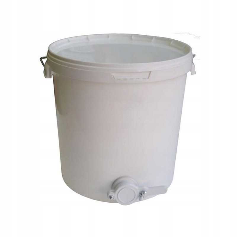 Atsiskaitymo bakas 33 litrų plastikinis su dangteliu ir vožtuvu 6 4