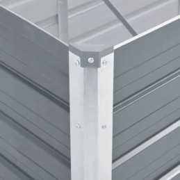Cinkots pacelts puķu pods 160x40x77 izturīgs, stabils, izturīgs pelēks