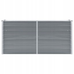 Vidaxl Raised Bed Galvanized Steel 160x40x77 cm Grey