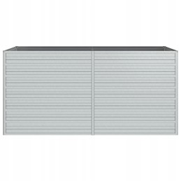 Metallist aia lillepott 160x80x77 cm, hõbedane