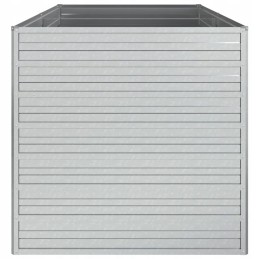 Metallist aia lillepott 160x80x77 cm, hõbedane