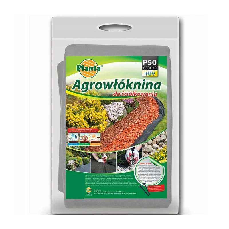 ⭐Planta agrotekstilės mulčiavimas p50 2,1x5m juodas 50g/m2 - nuo piktžolių