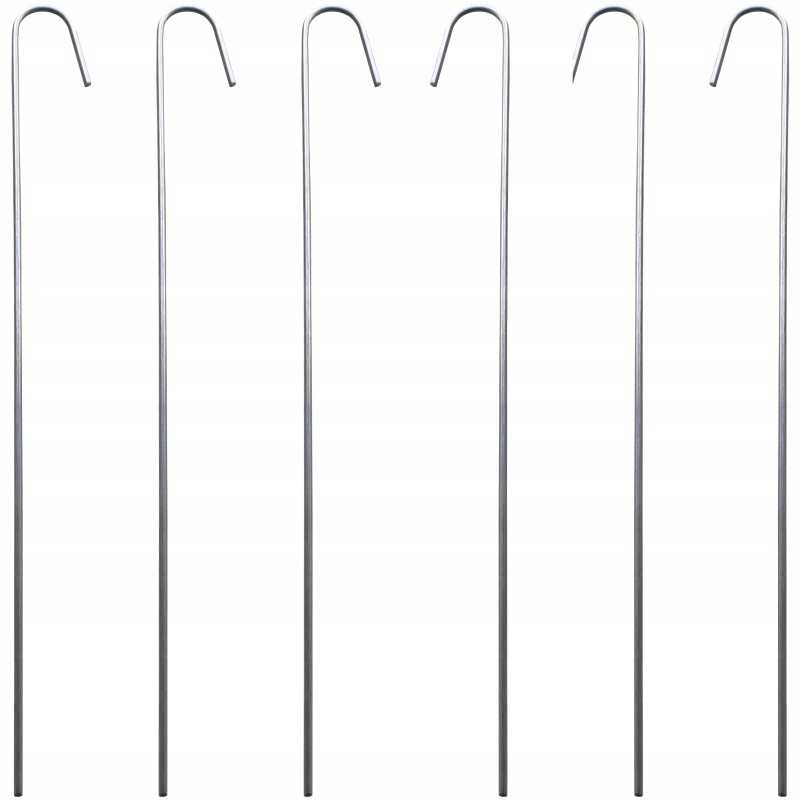 Metaliniai smeigtukai įvairių tipų agrotekstilei, agrotekstilei ir geotekstilei tvirtinti prie žemės, taip pat smeigtukai kurmių