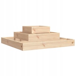 Vidaxl Planter, 80x80x27 cm, Solid Pine Wood