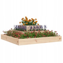 Vidaxl Planter, 80x80x27 cm, Solid Pine Wood