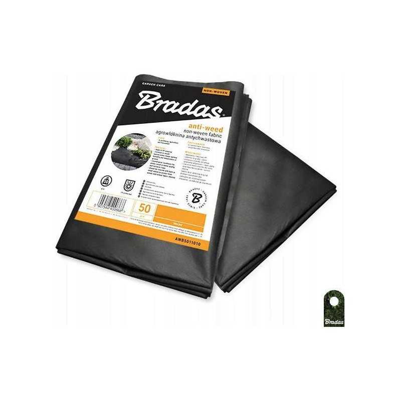 Agrotekstilė nuo piktžolių juoda 1,6 x 10m 50g/m²