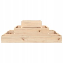 Vidaxl puķu pods 80x80x27 cm priedes masīvkoka